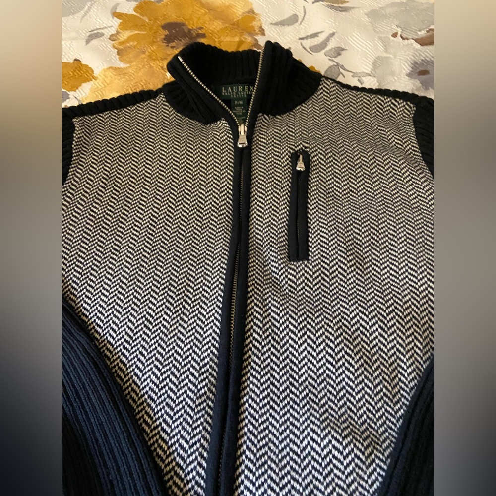 Ralph Lauren zip up sweater size petite medium